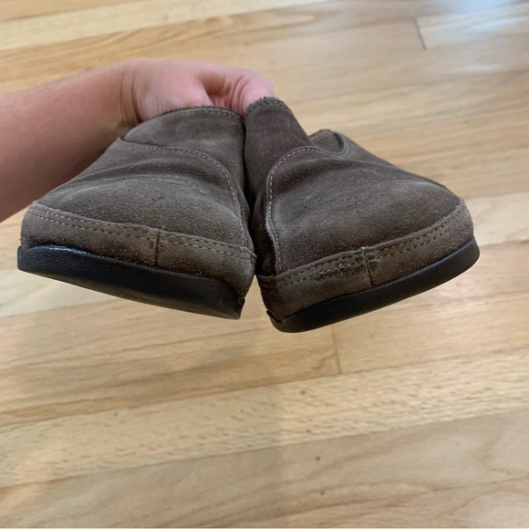 FitFlop Gogh Suede Slip Ons Clogs Shoes Brown Leather Comfort Slide Women’s 6 - Picture 10 of 10